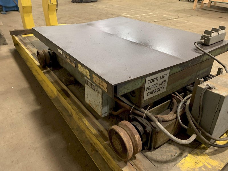 20,000 LB 10 TON AMERICAN TORKLIFT TRAVERSING &amp; ELEVATING HYDRAULIC COIL CAR: STOCK #12127