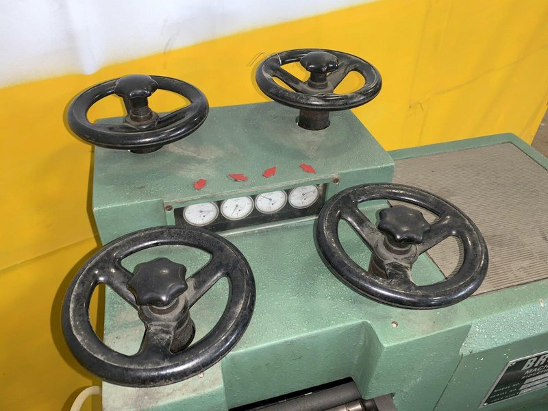 4.7&quot; X .040&quot; BRUDERER MODEL #12120B 19 ROLL PRECISION LEVELER &amp; DOUBLE END UNCOILER: STOCK 13024