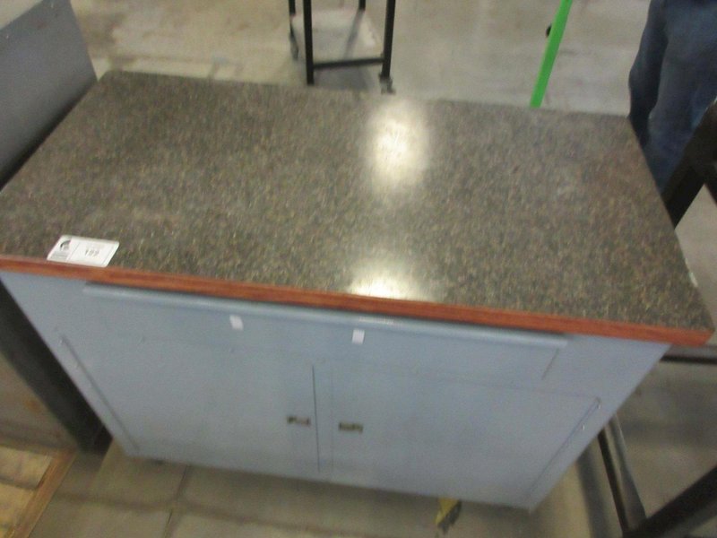 Shipping Desk, Metal with Laminate Top, 1-Drawer, 2-Door- Auction Item