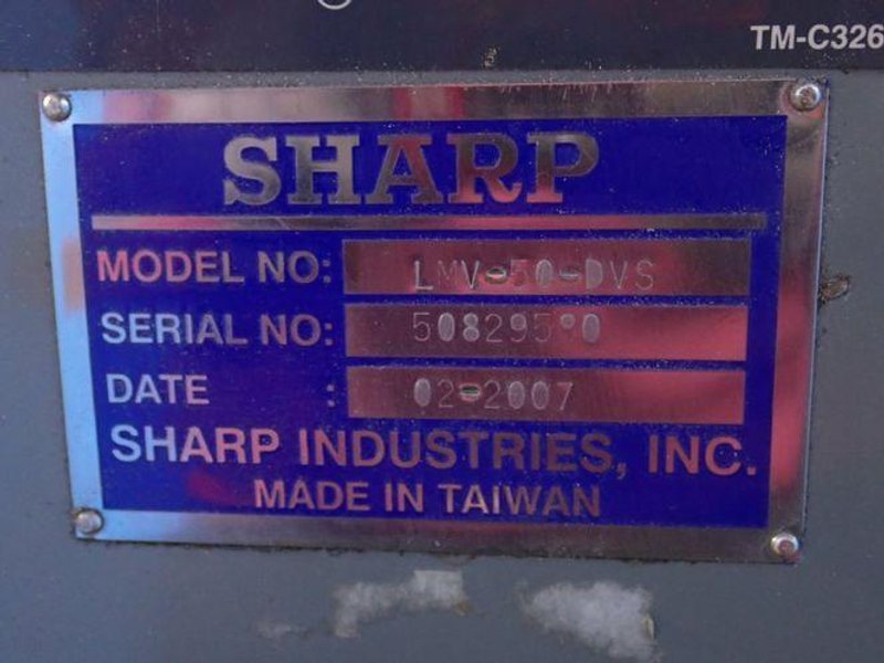 Sharp Industries  50" X 9" Vertical Mill - Lmv-50/dvs