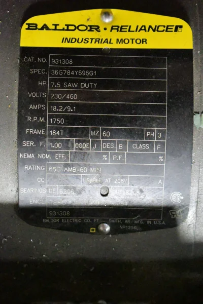 W.F. Wells Model F-16-1 16" x 20" Twin Post Semi-Automatic Horizontal Metal Cutting Bandsaw