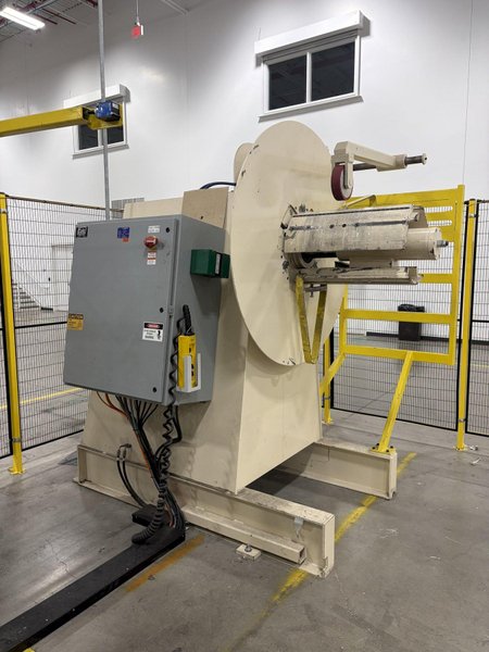 24" Colt Servo Press Feed Line New (2023) 24" x 8,000 Lbs Motorized single end coil reel, 24' Wide Servo press feed x 24" x 0.100" max thickness,with Unist uni roller stock oiler,Over arm,Photo electric eye Like new condition