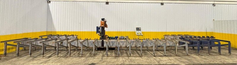 2&quot; X 60&#039; PEDDINGHAUS MODEL #1000/1B OCEAN AVENGER CNC STRUCTURAL BEAM DRILL LINE 2008: YOBRO #23978