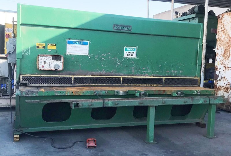 12&#039; X 3/8&quot; ACCURSHEAR MODEL #837512 HYDRAULIC POWER SHEAR