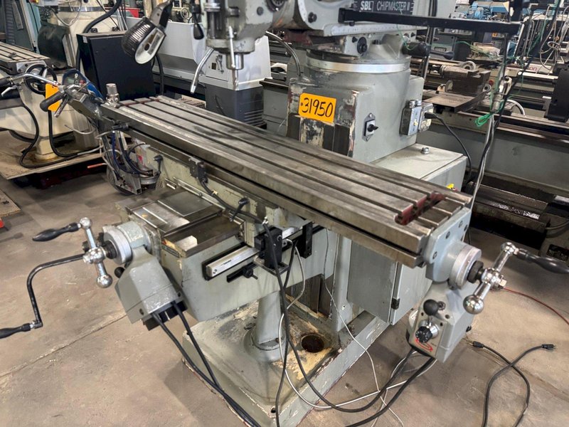 South Bend Vertical Mill Chipmaster II, 10&quot; x 50&quot; Tbl., 5 HP V-Speed, DRO