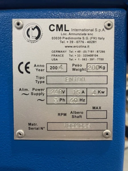 ERCOLINA EN100 Pipe &amp; Tube Notcher Grinder 2004’ #6796