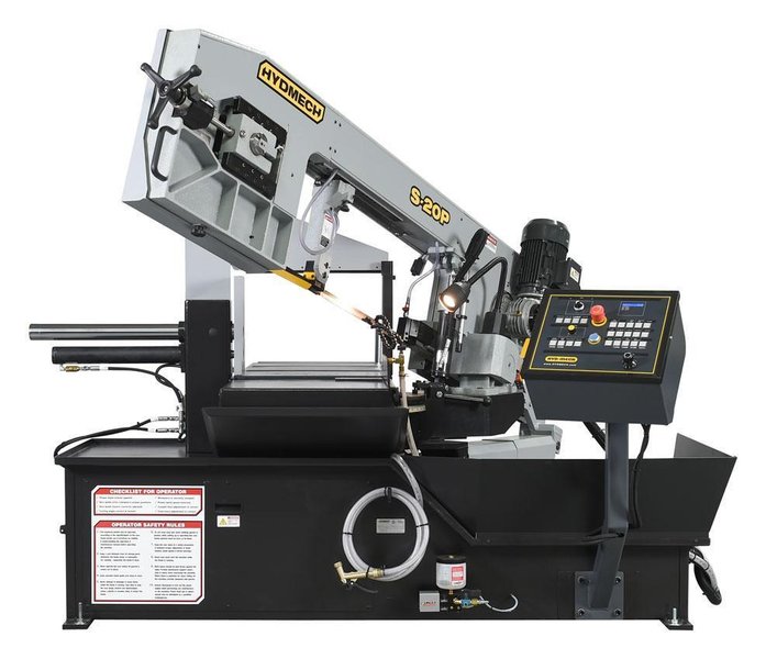 NEW 13" x 18" HYD-MECH MODEL S-20P SEMI-AUTOMATIC HORIZONTAL PIVOT BAND SAW