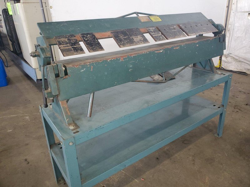 48" X 16 GA ENCO 130-5061 FINGER BRAKE PRESS. STOCK #0315423.