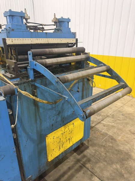 12,000 LB X 24" X .090" DALLAS COIL REEL UNCOILER &amp; FEEDER STRAIGHTENER FEED LINE : YOBRO #24605