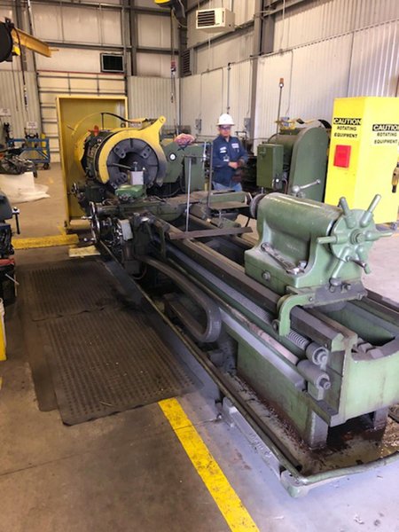 Lehmann 27" x 120" Oil Field and Hollow Spindle Lathe Model 2516
