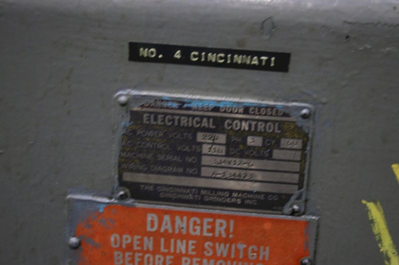 CINCINNATI #4 VERTICAL MILL: STOCK #71448