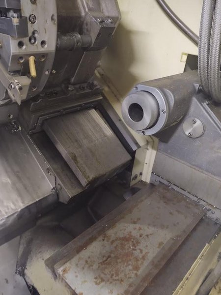 OKUMA Cadet LNC-8C CNC Turning Center, S/N D764, with 10" chuck.