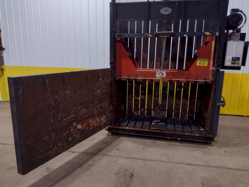 72" X 30" JV MFG CRAM A LOT MODEL #VB-72-B VERTICAL HYDRAULIC CARDBOARD BALER: STOCK #18050