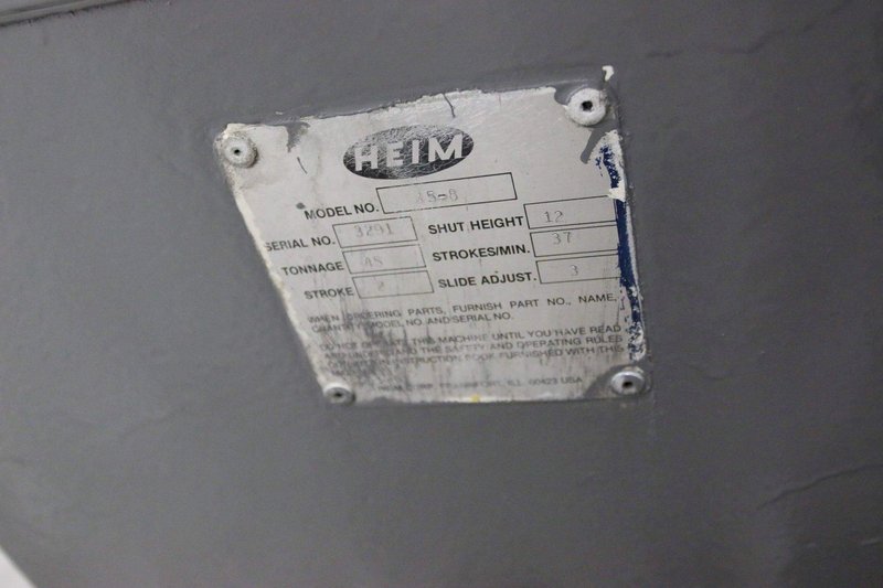 45 TON X 8' HEIM PRESS BRAKE: STOCK #68980
