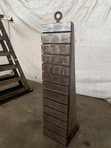 18&quot; WIDE X 72&quot; TALL X 20&quot; DEEP T-SLOTTED ANGLE PLATE. STOCK # 0365224