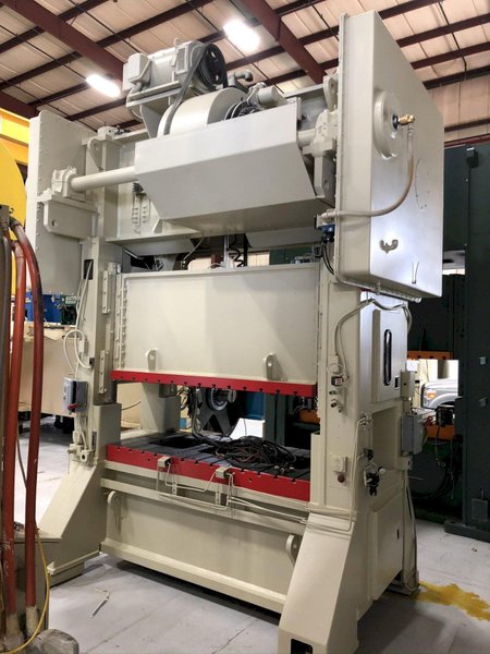 200 Ton Blow SC2-200-84-40 Straight Side Mechanical Metal Stamping Press For Sale, New 1992