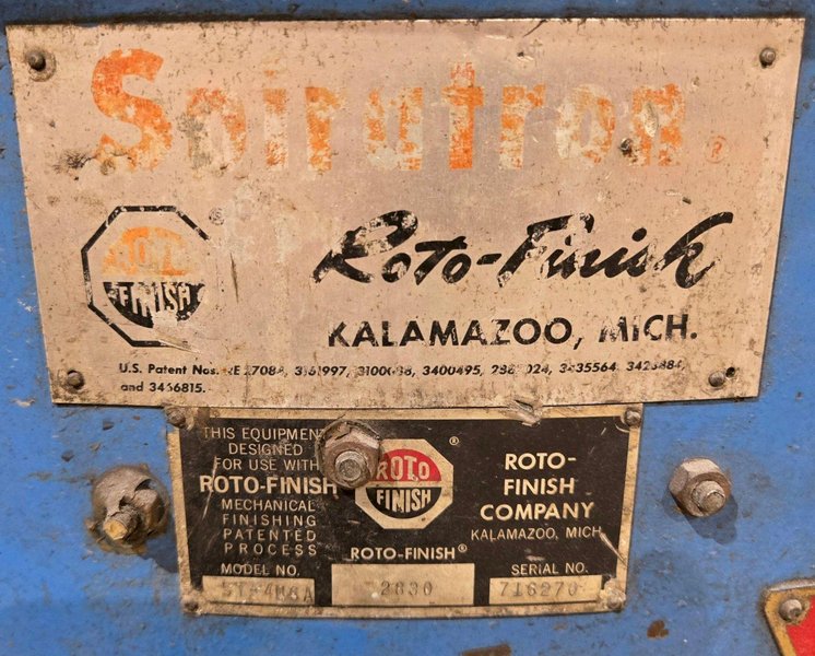 ROTO-FINISH ST-4N6A VIBRATORY PARTS FINISHER USED