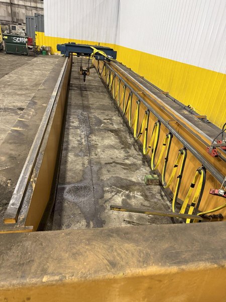 10 TON X 50' DEMAG DOUBLE GIRDER BRIDGE CRANE, NEW 1998: YOBRO #24519