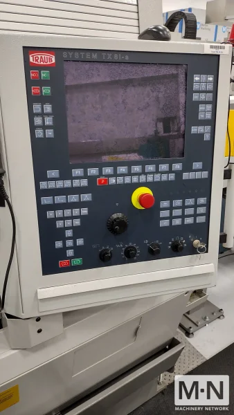 TRAUB TNL 18-7 CNC Swiss Lathe, 2012 w/ FMB Bar Feeder (7-Axis)