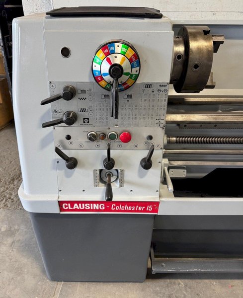 15&quot; x 50&quot; Clausing Colchester Lathe, Inch/mm, 2000 RPM, 7-1/2 HP, Clean