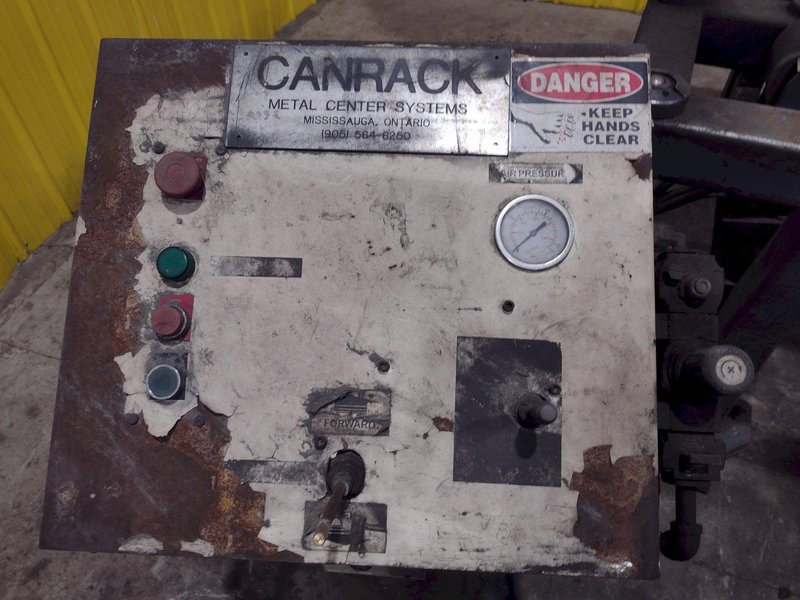 16&#039; POWERED INFEED TABLE, USED FOR LOADING SHEETS IN A SHEAR / BRAKE: YOBRO #24335