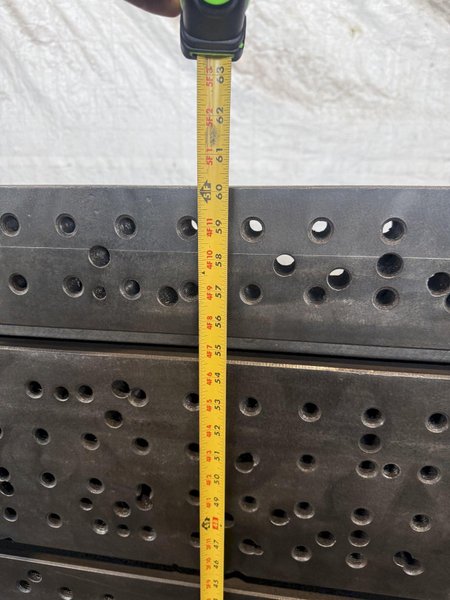 36" WIDE X 60" TALL X 24" DEEP T-SLOTTED ANGLE PLATE SET. STOCK # 0222426