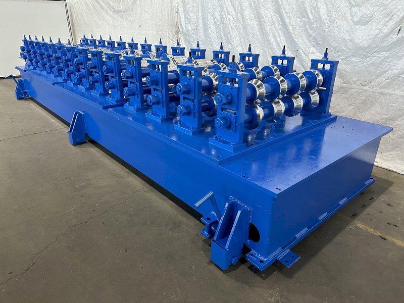 14 STAND X 3-1/2&quot; X 50&quot; BRADBURY SHADOW PANEL RAFTED ROLLFORMING LINE. STOCK # 0205722