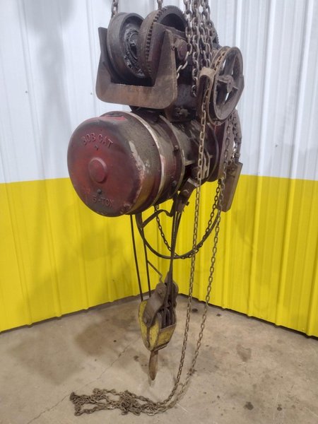 5 TON 10,000 LBS BOBCAT POWER CABLE HOIST WITH TROLLEY: STOCK #18936