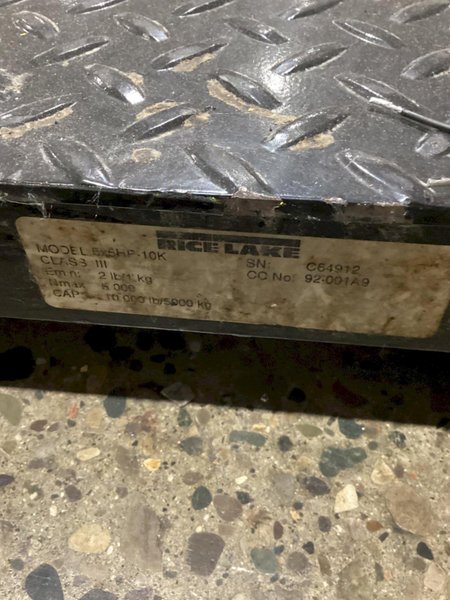 RICE LAKE 5x5HP-10K ELECTRONIC SCALE 10,000lb CAPACITY