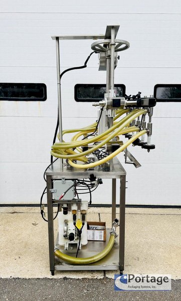Inline Filling Systems  | Six-Headed Semi-Automatic  |  Overflow Filler