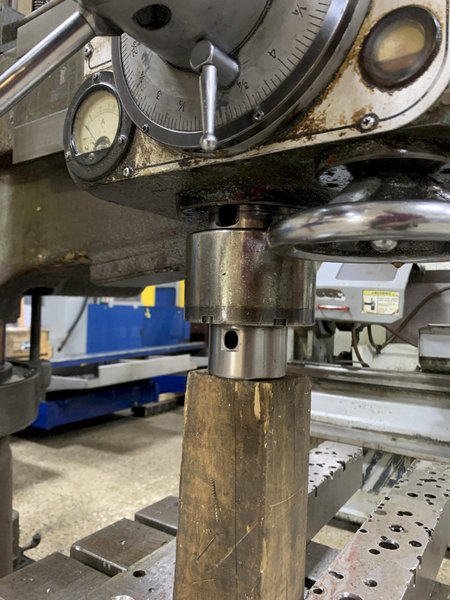 4' 12" OOYA Model RE-1225H Radial Arm Drill, S/N 0A7-2784.