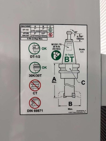 Haas DT-2 CNC Drill Tap Center – 2017 4th Axis Ready, 15,000 RPM, WIPS, HSM Mill