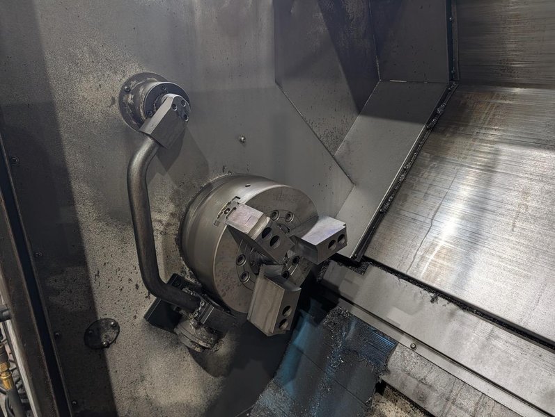Hyundai Wia L300LMC CNC Lathe, 2018 – Live Tooling, Box Ways, Tailstock, C-Axis, Chip Conveyor