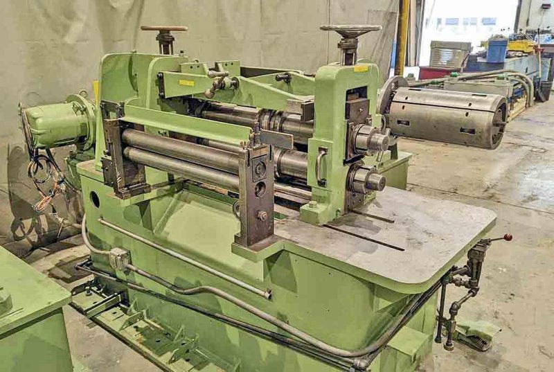 24" x 4.12" x 6,000# Ruesch Slitting Line STOCK# 4244