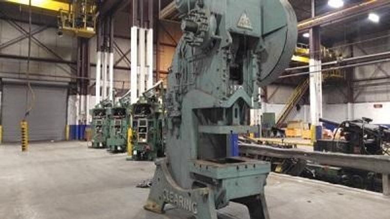 110 TON CLEARING OPEN BACK INCLINABLE PRESS