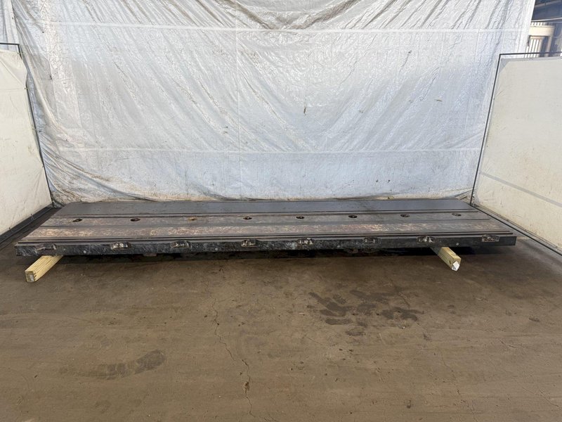 63" X 240" X 6" T-SLOTTED FLOOR PLATE. STOCK # 1002825