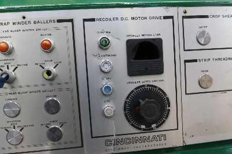 60&quot; WIDE X 30,000 LB X 7&quot; ARBOR CINCINNATI SLITTING LINE: STOCK #12923