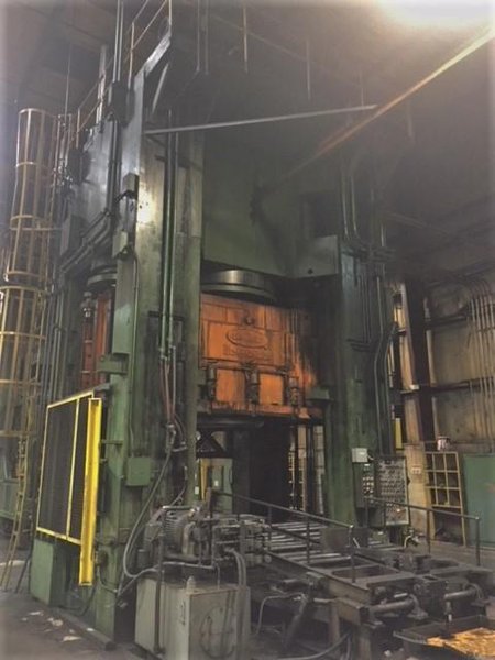 4000 TON DANLY H-4000-92-84 STRAIGHT SIDE HYDRAULIC PRESS. STOCK # 0679224
