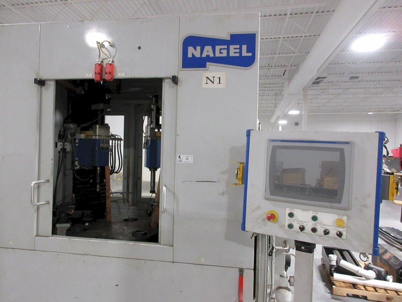 Nagel ECO 40-2 Automatic Vertical CNC Honing Machine, Twin Spindle, (New In 2012), Allen Bradley Panel View Plus 1500 Control.- Auction Item