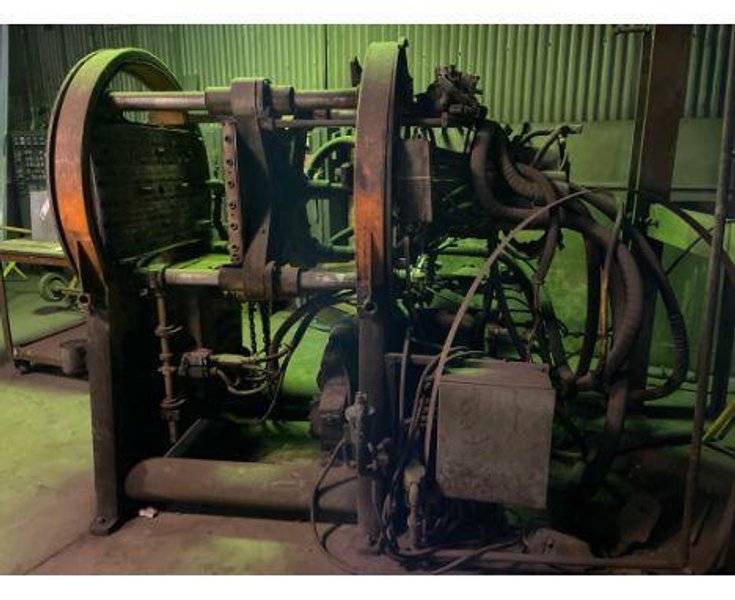 Shalco model u180 gas fired shell core machine with gun drilled heater plates, gas system and controls