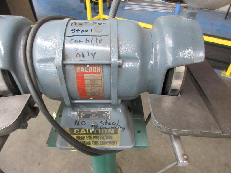 Balodor Double End Pedestal Carbide Tool Grinder with Tilting Tables- Auction Item