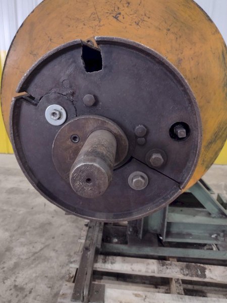 18&quot; WIDE X 2,500 LBS YODER MODEL #M2 PULL THROUGH SLITTING LINE, INCLUDES UNCOILER, SLITTER &amp; RECOILER: STOCK #22471