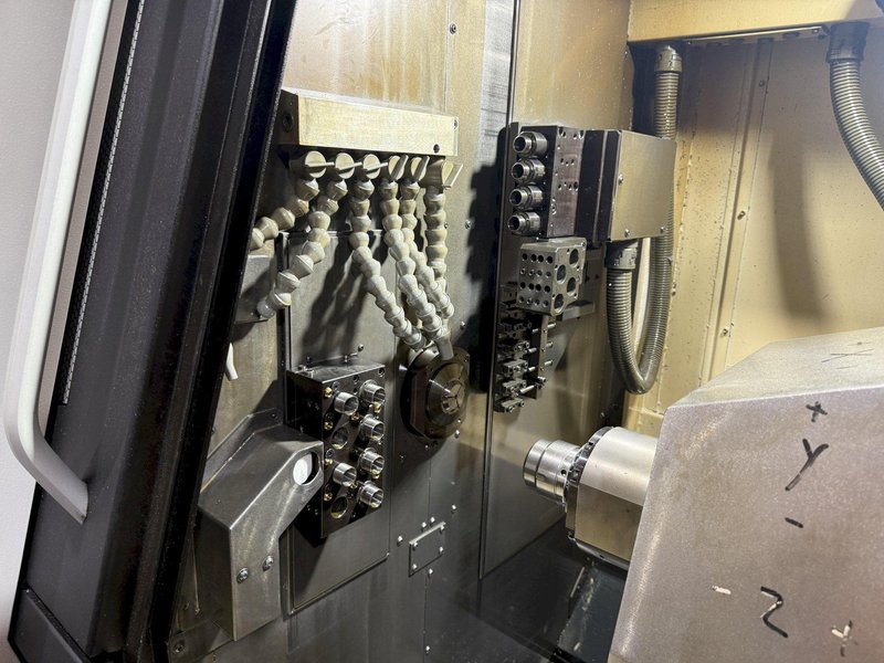 DMG Mori Sprint 32/8 CNC Screw Machine, Swiss Type, with Patriot Bar 
Feeder, Model 338