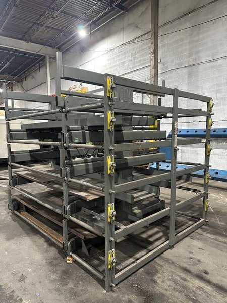 Steel Storage Systems “Spacesaver” Model 5T-2G-36R-12'’ Roll-Out Cantilever Rack System