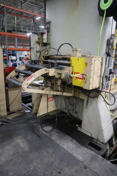 Bliss SC2-500 500 Ton Straight Side Punch Press, Double Crank, 12" Stroke, with Rowe Press Feed, Controls and Coil Reel- Auction Item