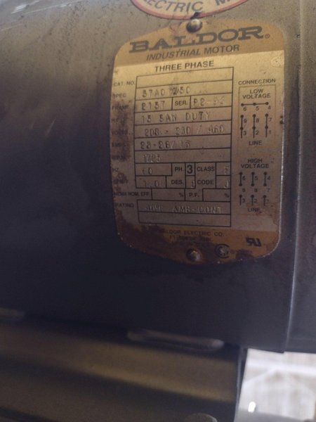 20" X 15 HP  KALAMAZOO MODEL #KM20-22V/15 INDUSTRIAL ABRASVIE MITRE SAW: STOCK #23780