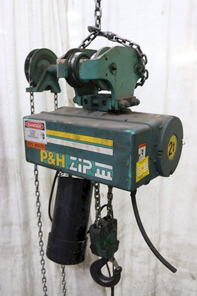 2 TON P&amp;H CHAIN HOIST: STOCK #68722
