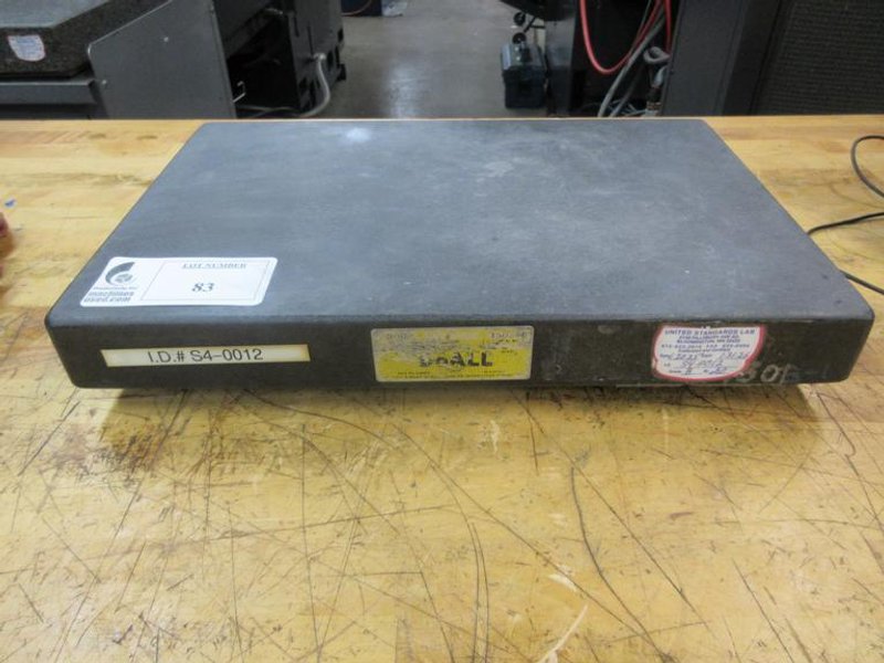 DoAll Black Granite Surface Plate 18&quot;x12&quot;x2&quot;- Auction Item
