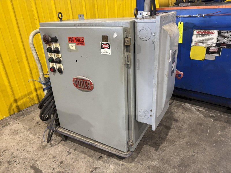 9 STAND YODER ROLLFORMER BASE WITH ELECTRICS / MAGNETEK GPD-515 DRIVE: STOCK #23428