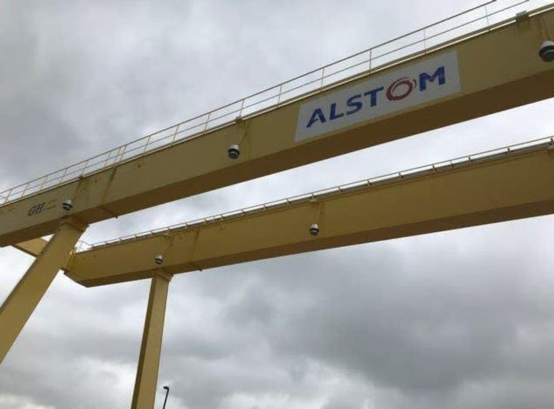 100-TON G.H. GRUAS DOUBLE GIRDER TRAVELING GANTRY CRANE: STOCK #12747